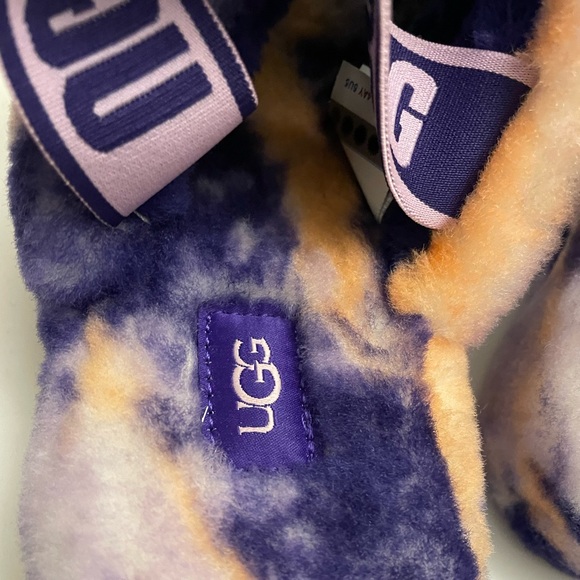 UGG Fluff Yeah fluffy slide in violet marble - Picture 11 of 12